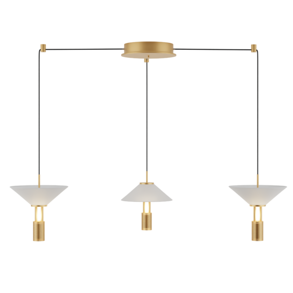PENDANT LED LIGHT 28W 3000K ALUMINIUM GOLD