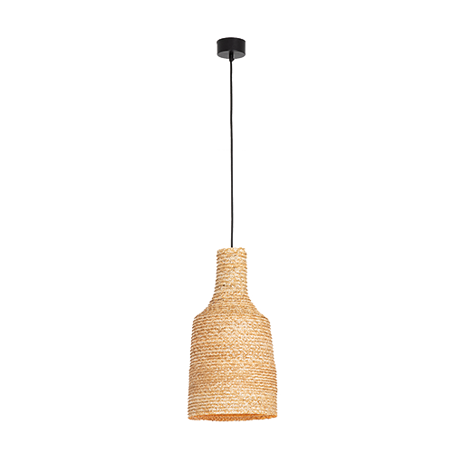 PENDANT LAMP NATURAL BRAIDED WHEAT 1XE27