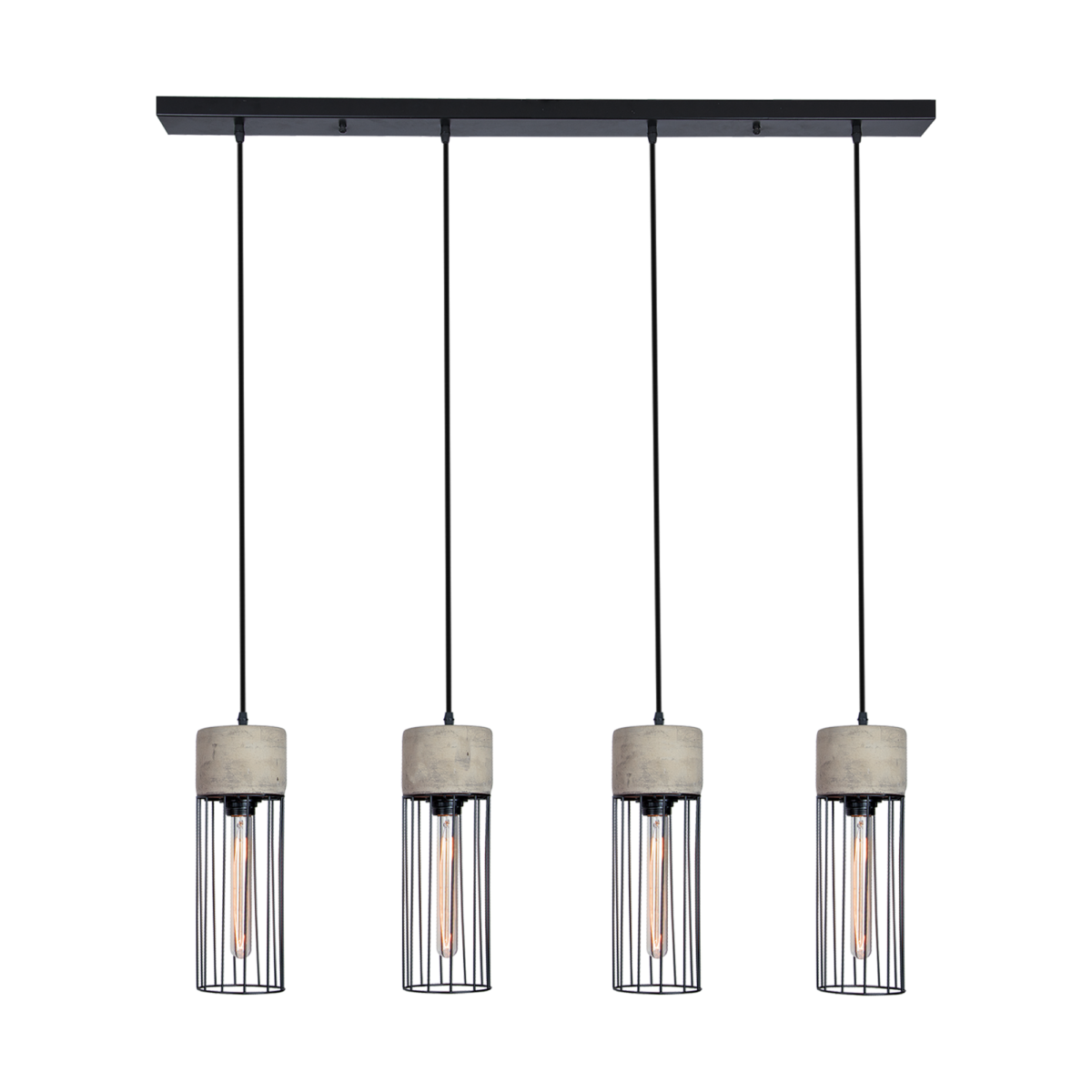 f96ffb9e-63e7-4429-9a21-1f8b655f777b LINE LIGHT 4L CONCRETE STEEL BLACK - Image 1
