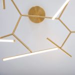 CEILING LIGHT 69W 3000K  ALUMINUM & SILICON  GOLD MATT - Image 2