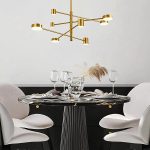 ΦΩΤΙΣΤΙΚΟ ΚΡΕΜΑΣΤΟ 8ΦΩΤΟ LED 60W 140X57 ΧΡΥΣΟ ARTE ILLUMINA - Image 2