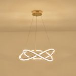 ΦΩΤΙΣΤΙΚΟ ΚΡΕΜΑΣΤΟ ΑΛΟΥΜΙΝΙO ΣΤΡΟΓΓΥΛΟ LED 38W 3000Lm 3000K Φ500X1200mm ΧΡΥΣΟ-ΔΙΑΦΑΝΕΣ ARTE ILLUMINA SATURN - Image 3