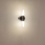 ΑΠΛΙΚΑ TOIXOY ΑΛΟΥΜΙΝΙΟ-ΜΕΤΑΛΛΟ-ΑΚΡΥΛΙΚΟ 2ΦΩΤΗ LED 6W 420Lm 3000K Φ80X240mm ΜΑΥΡΟ-ΧΡΥΣΟ ARTE ILLUMINA VELAS - Image 3
