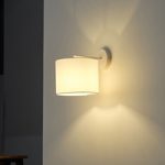 ΑΠΛΙΚΑ ΤΟΙΧΟΥ ΜΕΤΑΛΛΟ-ΥΦΑΣΜΑ ΜΟΝΟΦΩΤΗ 1XE14 MAX 8W Φ265X235mm ΛΕΥΚO ΜΑΤ ARTE ILLUMINA CLOUD - Image 3