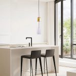ΦΩΤΙΣΤΙΚΟ ΚΡΕΜΑΣΤΟ  1XE14 MAX 8W  Φ100X400mm ΔΙΑΦΑΝΟ-ΧΡΥΣΟ ARTE ILLUMINA CALLIOPE - Image 2