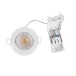 ΣΠΟΤ ΧΩΝΕΥΤΟ ΣΤΕΓΑΝΟ ΚΙΝΗΤΟ 5.5W Φ87 TRIAC 3CCT IP44 MΕ CONNECTION BOX ΛΕΥΚΟ - Image 4
