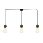 PENDANT 3XE14 MAX 15W GREEN MARBLE - BRASS - Image 2