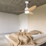 PENDANT FAN WHITE MAPLE WOOD LED 18W - Image 3