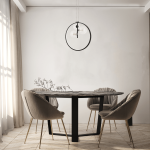PENDANT LED LIGHT 20W +3 XG9 METAL-GLASS BLACK - Image 2