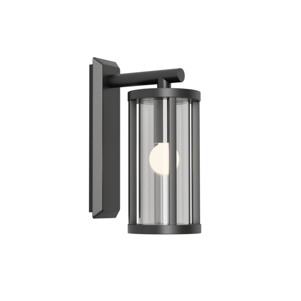 OUTDOOR SCONCE LIGHT E27 MAX 15W ALUMINIUM BLACK