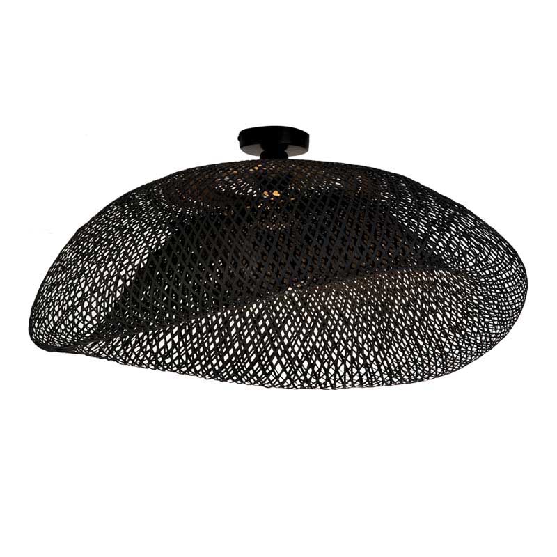 b82b2fc6-ac73-4940-b174-0c2c53693d77 CEILING LIGHT 1XE27 BAMBOO BLACK - Image 1