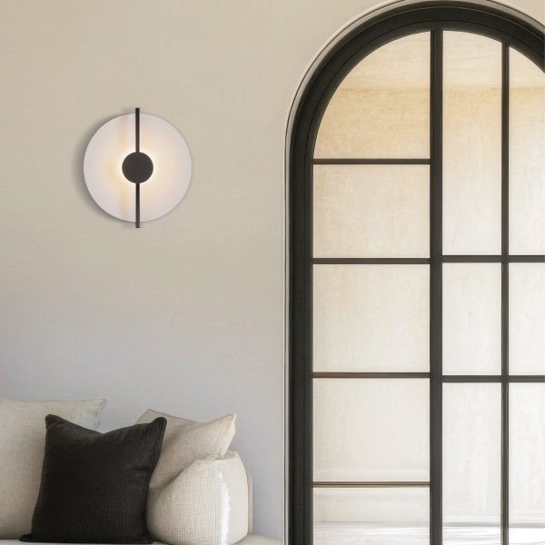 SCONCE LED 13W 3000K BLACK WHITE