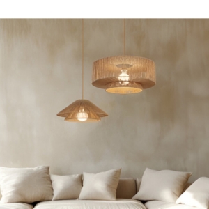 PENDANT LAMP BAMBOO 1XE27 BLACK